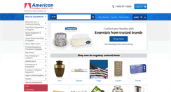Desktop Screenshot of americanfuneralsupply.com
